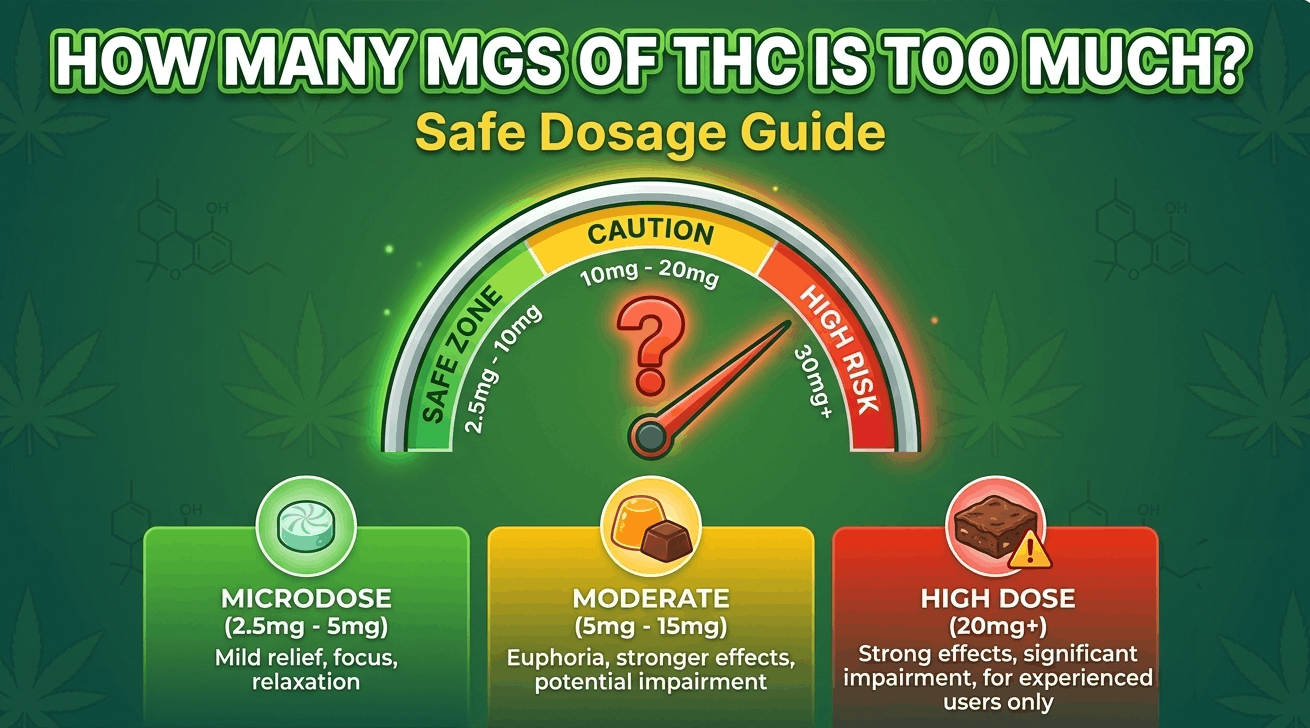 How Many MGs of THC Is Too Much? Safe Dosage Guide
