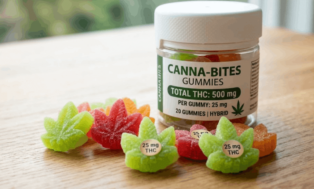 THC dosage labeled edibles