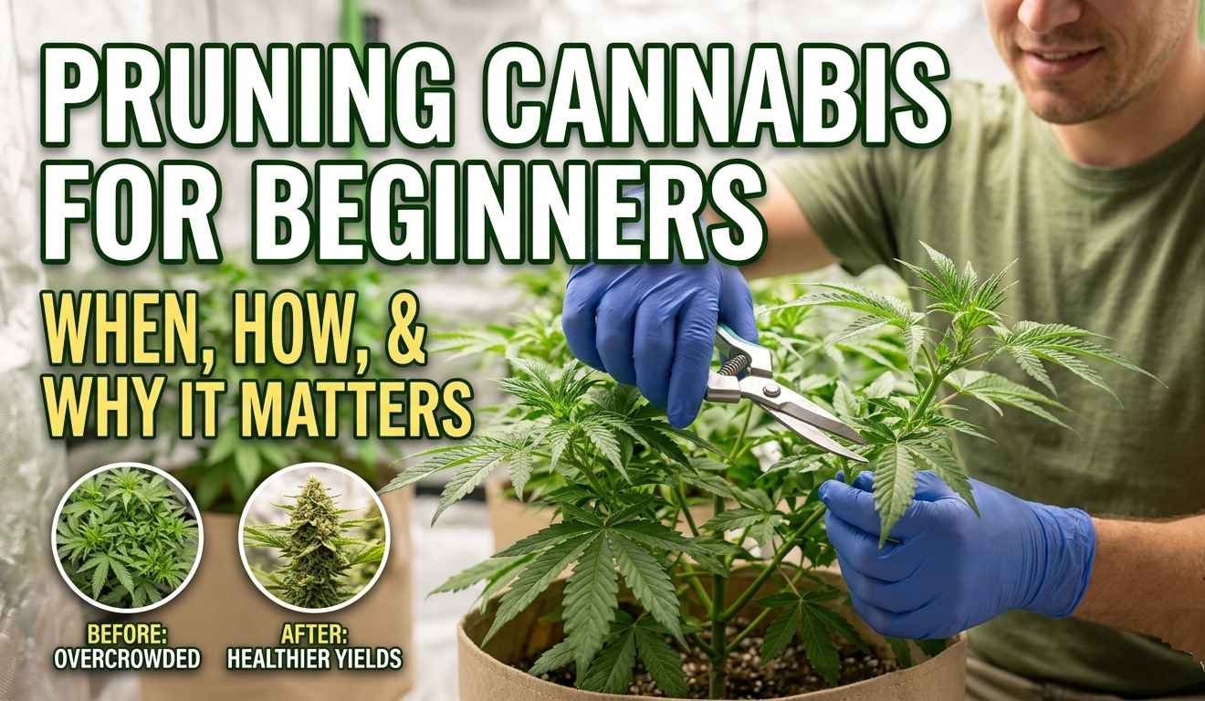 Pruning Cannabis for Beginners: When, How, and Why It Matters